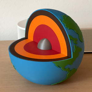 3D Printed Educational Earth Globe