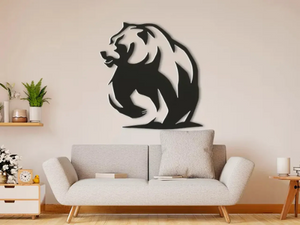 Bear Wall Art 3D Printed