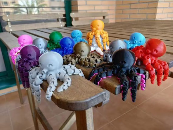 5" Articulated Octopus Fidget Toy