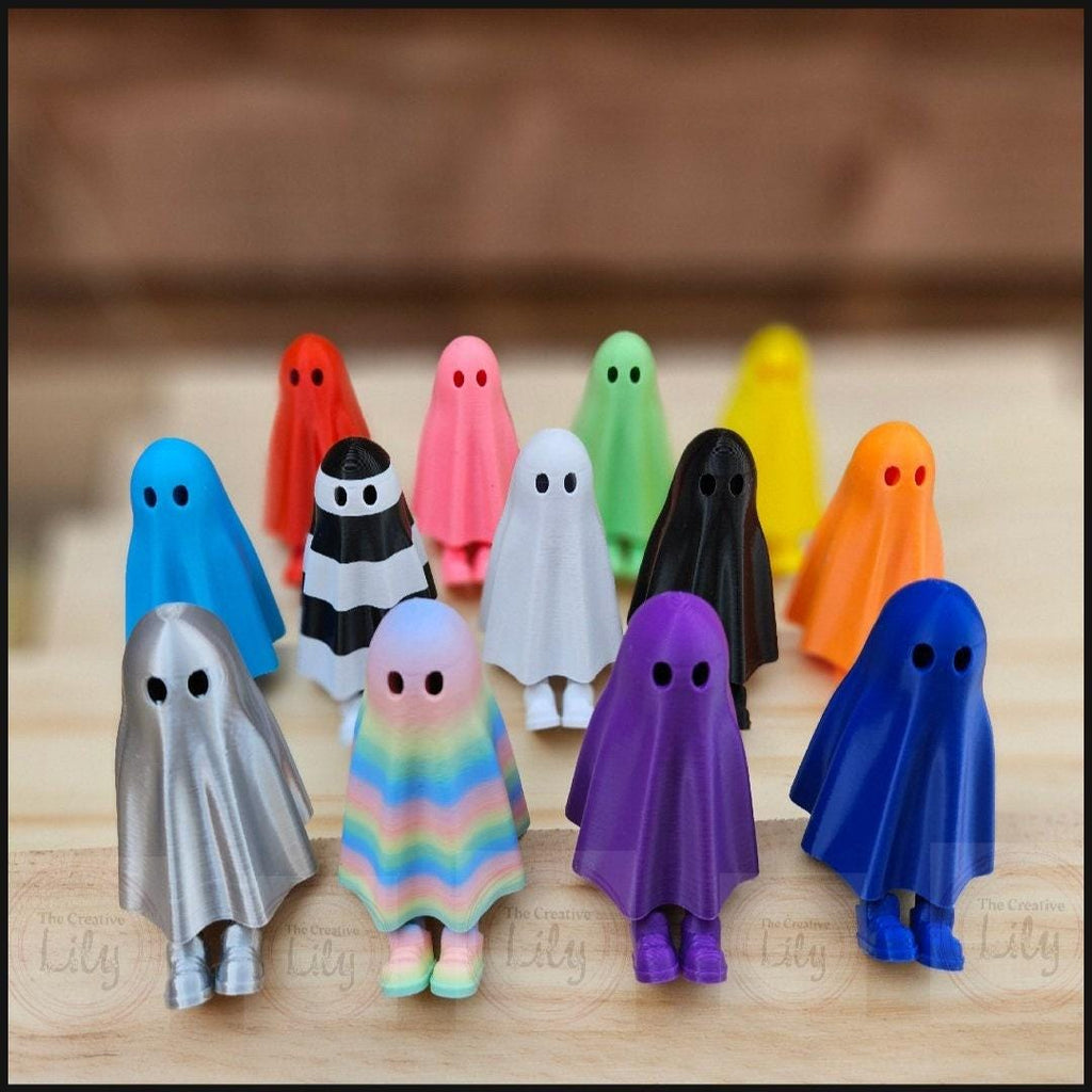 Cute Ghost with Secret Hidden Legs | Halloween Decor | Desk Ghosty | York Ghost with Legs