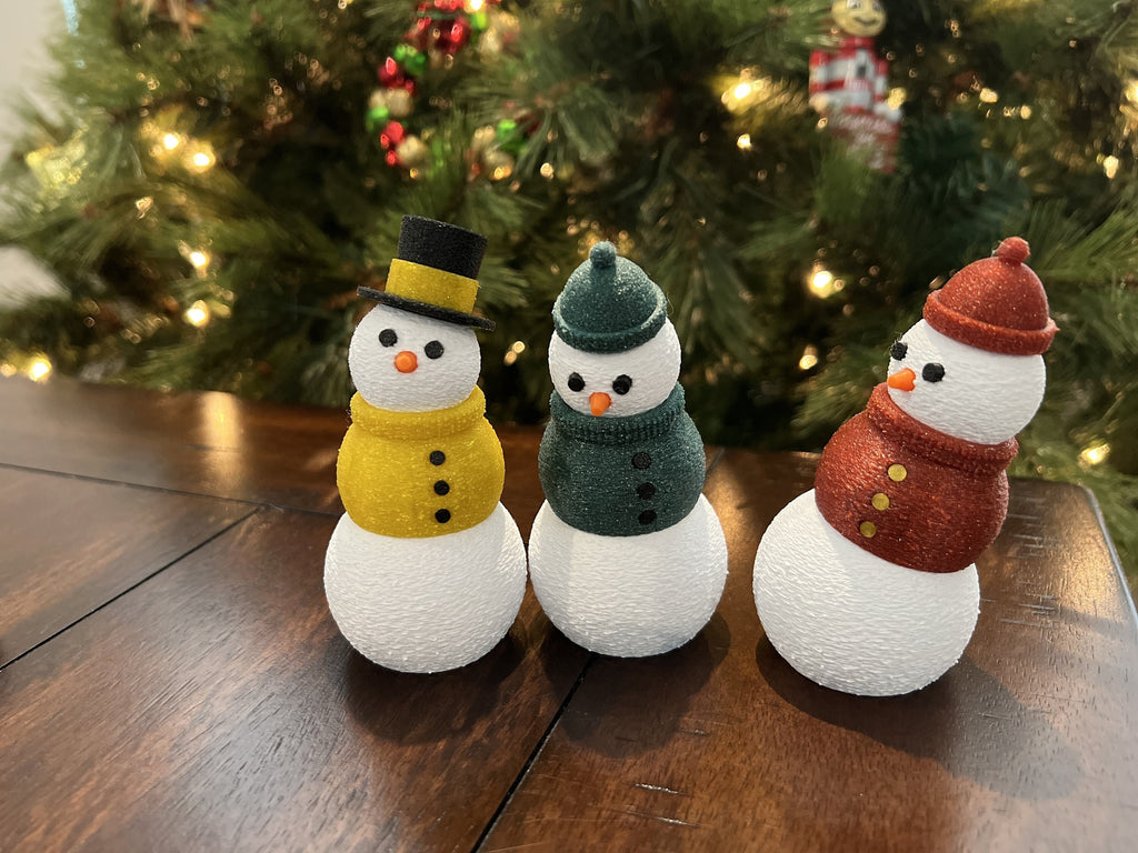 Articulated Snowman, Fidget Toy, 3D Printed Snowman