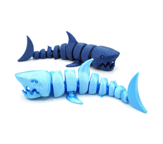 Articulated Shark 3D printed fidget Toy