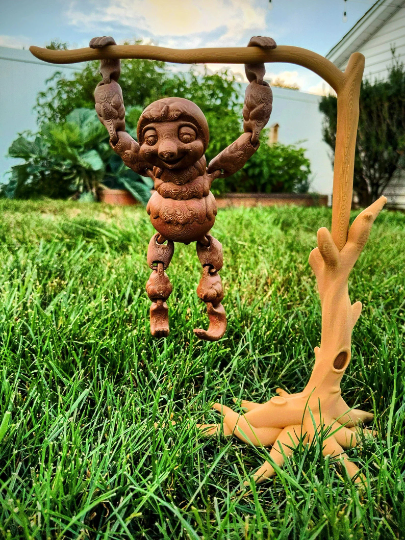 Cute Flexi Sloth fidget toy - 3D printed